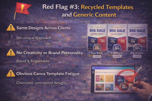 If every post looks the same, your brand disappears. Generic templates don’t build identity or connection.