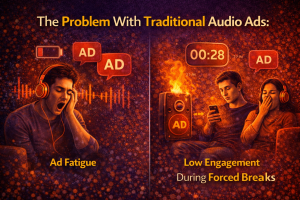 The Problem With Traditional Audio Ads: Fatigue and Forced Listening