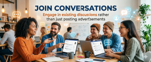 people engaging in online discussions reddit marketing strategy focusing on conversations instead of ads