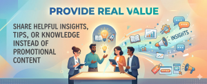 reddit marketing strategy sharing helpful tips insights and knowledge instead of promotional content