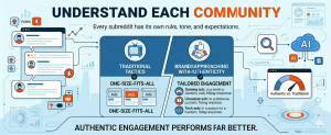 reddit marketing strategy understanding subreddit rules tone and audience for authentic engagement instead of generic ads