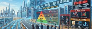 Detailed infographic showing the EU AI Act risk levels, banned AI practices, and compliance obligations.