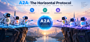 A2A Agent2Agent protocol connecting AI agents across different platforms for discovery, communication and task coordination.