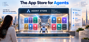 AI agent marketplace featuring specialized travel, legal, medical, finance, business, education, real estate and marketing agents.